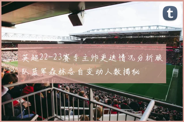 英超22-23赛季主帅更迭情况分析狼队蓝军森林各自变动人数揭秘